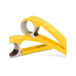 Effortless Banana Slicer Set - 2 Pcs with Stainless Steel and Safety Features